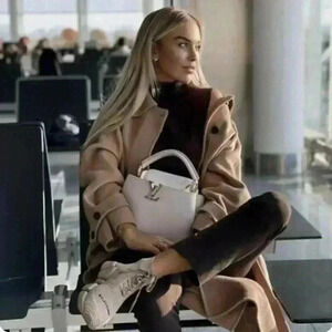 🔥SALE✨Zara Belted Wool Blend Coat Size M